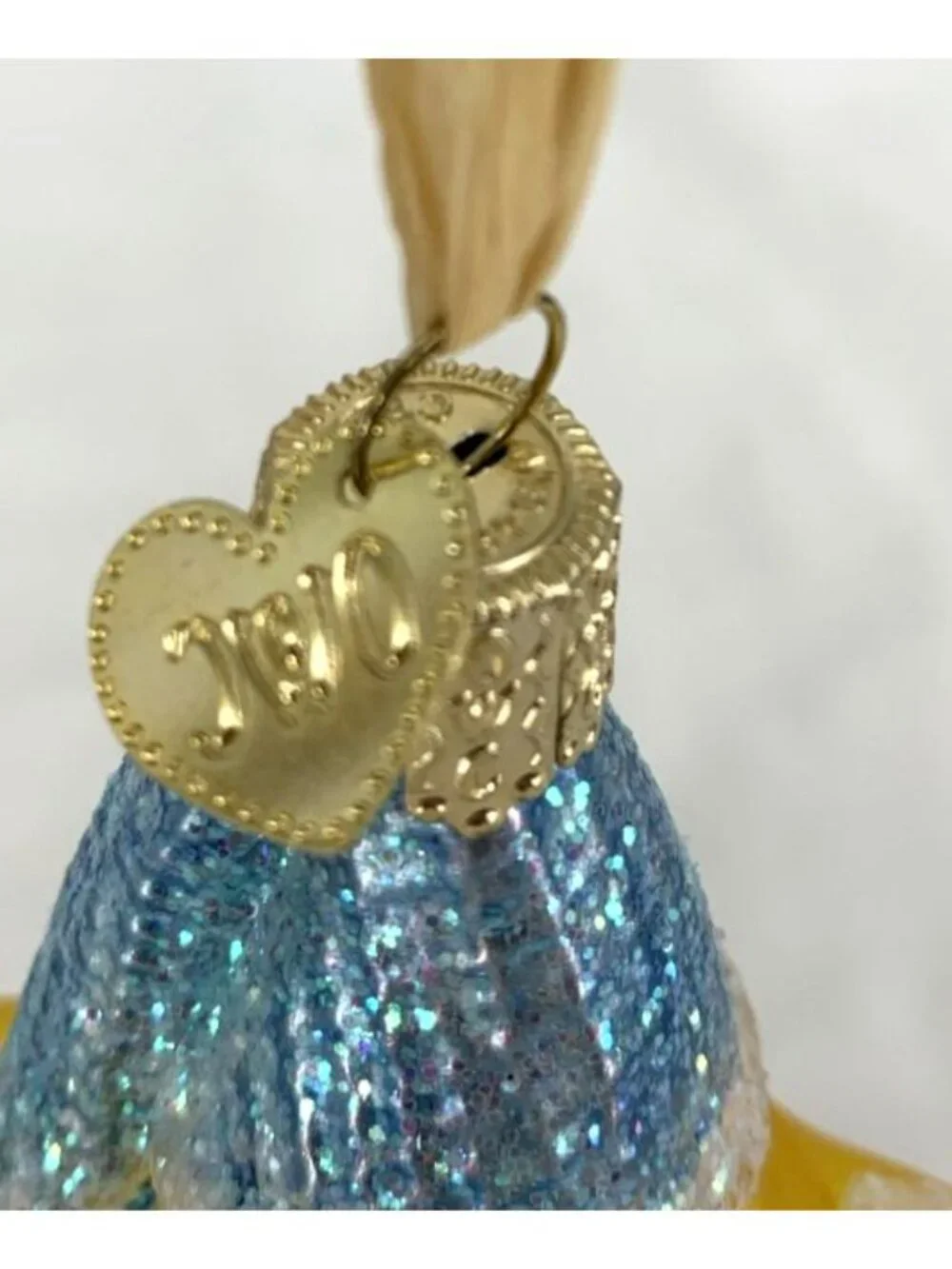 Old World Christmas Radiant Star Glass Ornament Small Gold 3.5